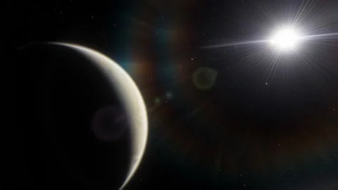 Flying in space Stock Footage 145977063