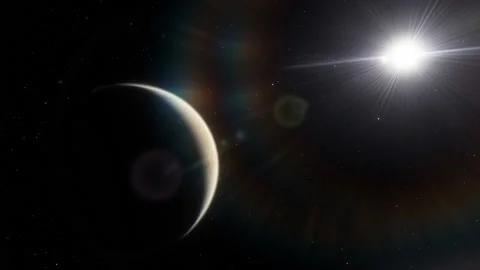 Flying in space Stock Footage 145977069