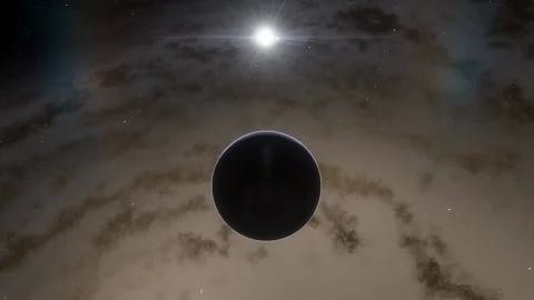 Flying in space Stock Footage 145977223