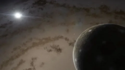 Flying in space Stock Footage 145977228