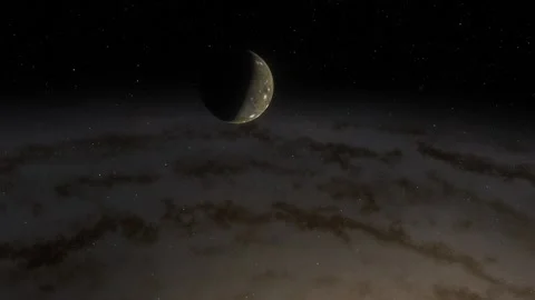 Flying in space Stock Footage 145977282