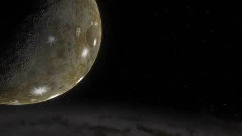 Flying in space Stock Footage 145977312