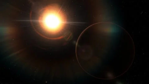 Flying in space Stock Footage 145977503