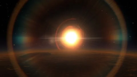 Flying in space Stock Footage 145977550