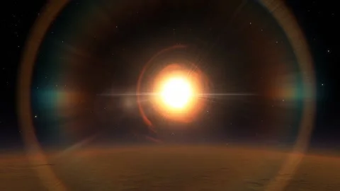 Flying in space Stock Footage 145977561