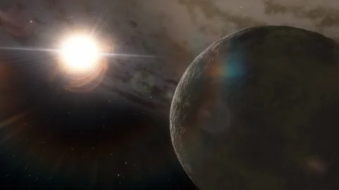 Flying in space Stock Footage 145977694