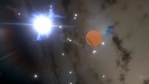 Flying in space Stock Footage 145977760