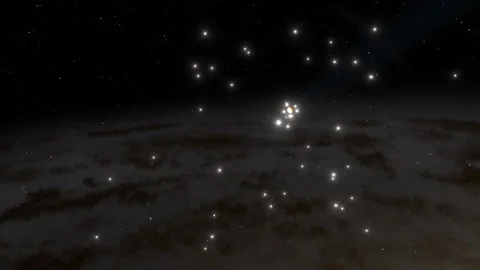 Flying in space Stock Footage 145977821