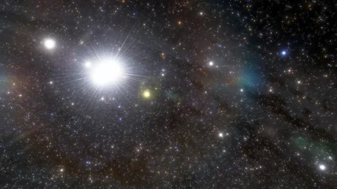 Flying in space Stock Footage 145978186