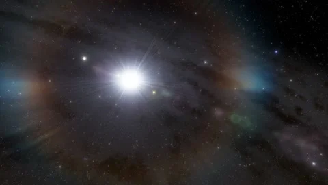 Flying in space Stock Footage 145978225