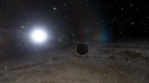 Flying in space Stock Footage 146010830