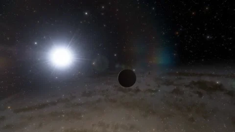 Flying in space Stock Footage 146010837