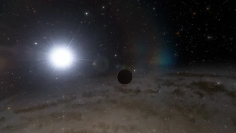 Flying in space Stock Footage 146010845