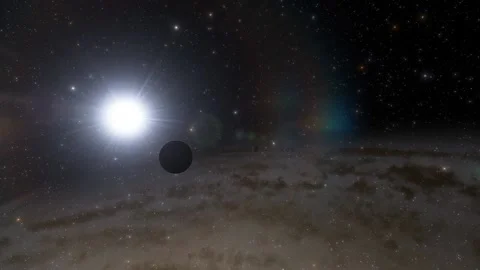 Flying in space Stock Footage 146010851