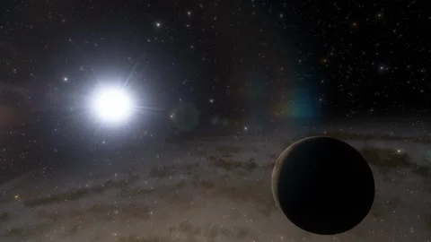 Flying in space Video stock 146010865