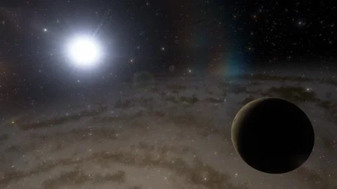 Flying in space Stock Footage 146010872