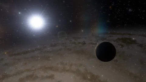 Flying in space Stock Footage 146010892