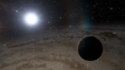 Flying in space Stock Footage 146010906