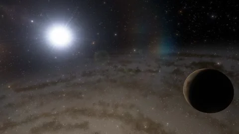 Flying in space Stock Footage 146010922