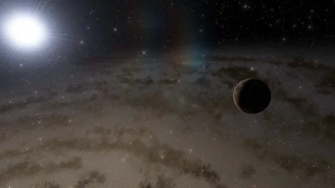 Flying in space Stock Footage 146010946