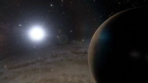 Flying in space Video stock 146010961