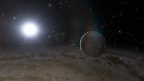 Flying in space Stock Footage 146011034