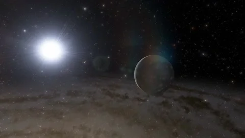 Flying in space Stock Footage 146011051