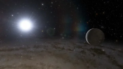 Flying in space Stock Footage 146011107