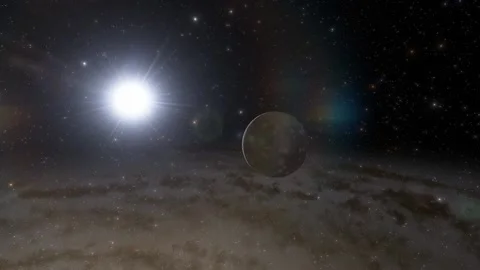 Flying in space Stock Footage 146011110