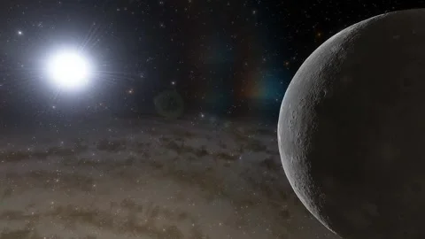 Flying in space Stock Footage 146011152