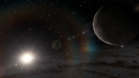 Flying in space Stock Footage 146011240