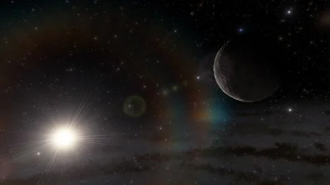 Flying in space Stock Footage 146011241