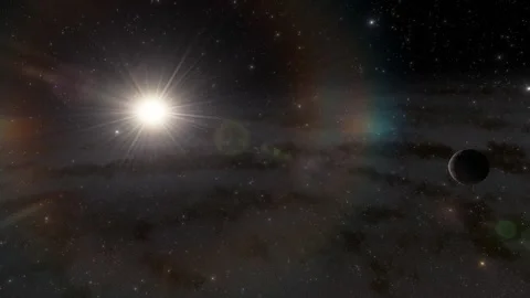 Flying in space Stock Footage 146011309