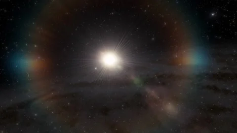 Flying in space Stock Footage 146011339