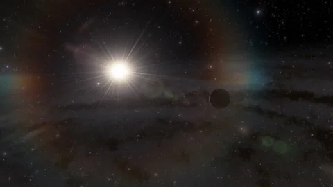 Flying in space Stock Footage 146011359