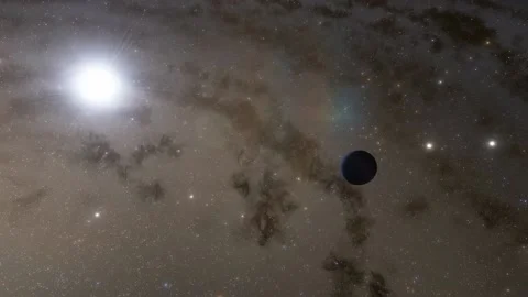 Flying in space Stock Footage 146011384