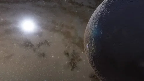 Flying in space Stock Footage 146011400