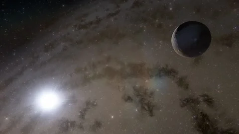 Flying in space Stock Footage 146011423