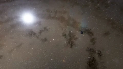 Flying in space Stock Footage 146011436