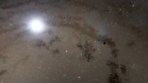 Flying in space Stock Footage 146011459