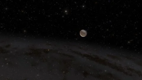 Flying in space Stock Footage 146011500