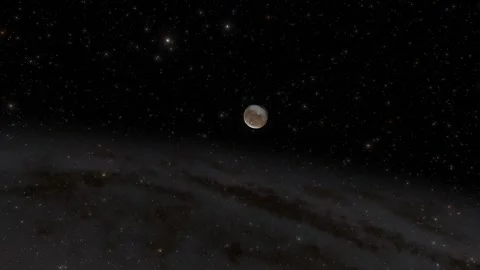 Flying in space Stock Footage 146011542