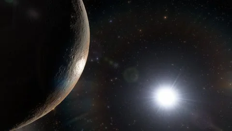 Flying in space Stock Footage 146011643