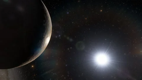 Flying in space Stock Footage 146011654