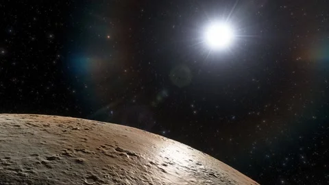 Flying in space Stock Footage 146011692