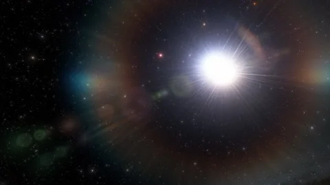 Flying in space Stock Footage 146011740