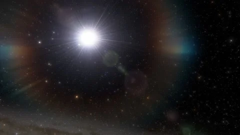 Flying in space Stock Footage 146011783