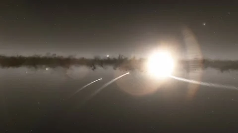 Flying in space Stock Footage 146072649