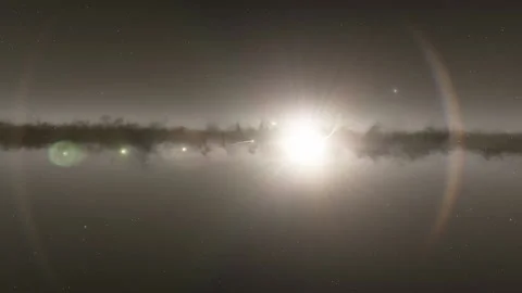 Flying in space Stock Footage 146072657