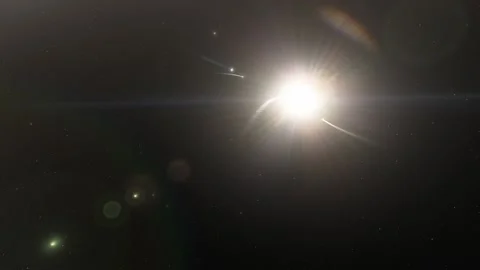 Flying in space Stock Footage 146072697